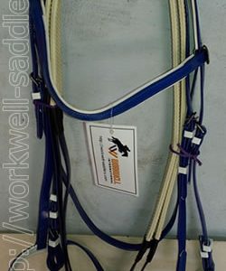 biothane bridle navy blue workwell saddlery wwb9039