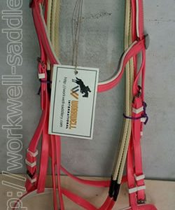 biothane bridle pink workwell saddlery -wwb9041