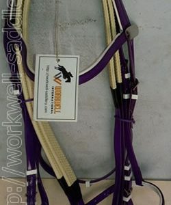 biothane bridle purple workwell saddlery wwb9040