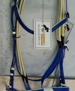biothane bridle royal blue workwell saddlery wwb9037