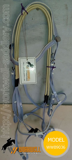 Synthetic Beta Biothane Bridles for Horses in Sky Blue ~ workwell saddlery