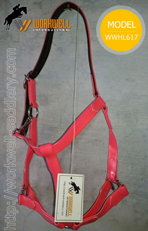Synthetic Beta Biothane Halters for Horses in Pink ~ workwell saddlery