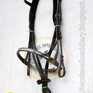 Silver Line show snaffle Leather Bridle – WWIBR-01