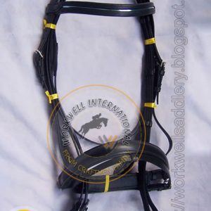 Dressage Bridle with fancy silver line Browband – WWIBR-02