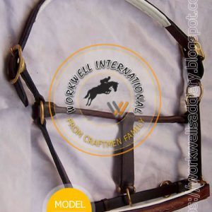 Fancy Stitched Padded Leather Halter – WWHL614