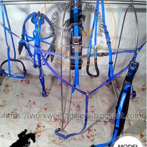 QUICK HITCH TROTTING HARNESS, BLUE